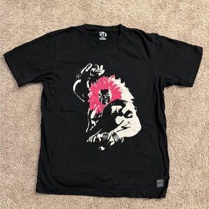 Cotton On Blanka Tshirt Men Size M Black Street Fighter Game Short Sleeve Top